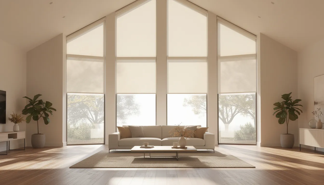 Cathedral Ceiling Window Treatments: Custom Shades, Curtains &amp; Smart Solutions